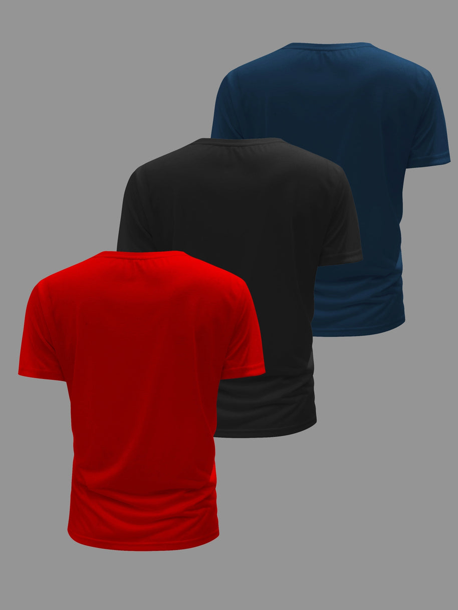 WW | 3 Pack Herren Lässig Kurzarm T-shirts