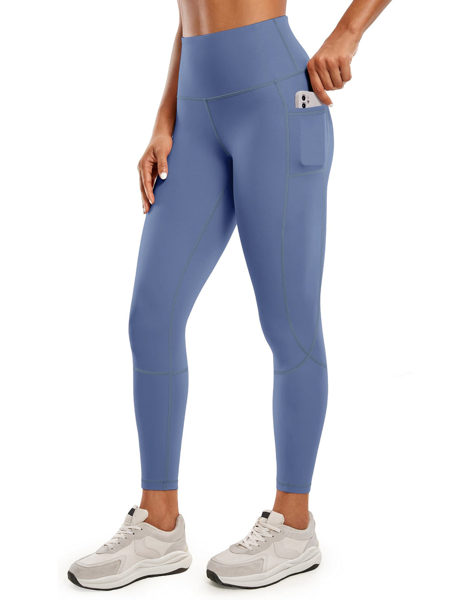 WW | Schnell Trocknende Damen Yogalegging Mit Hohem Bund Und Tasche