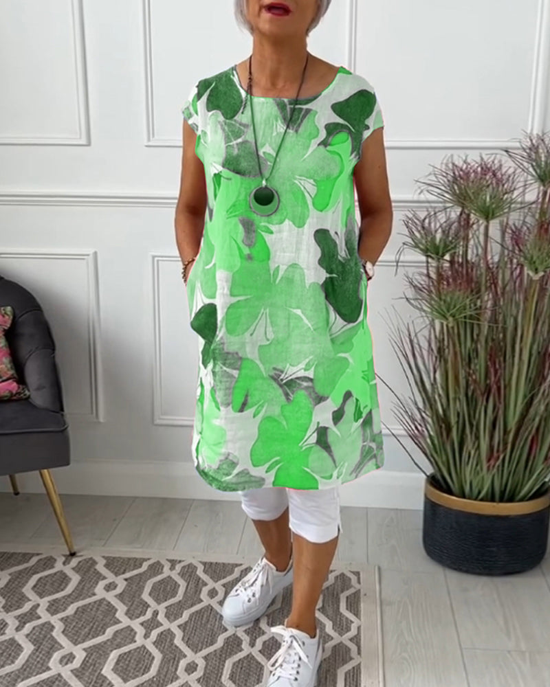 WW | Lässiges Longtop mit Farbenfrohem Blumenprint