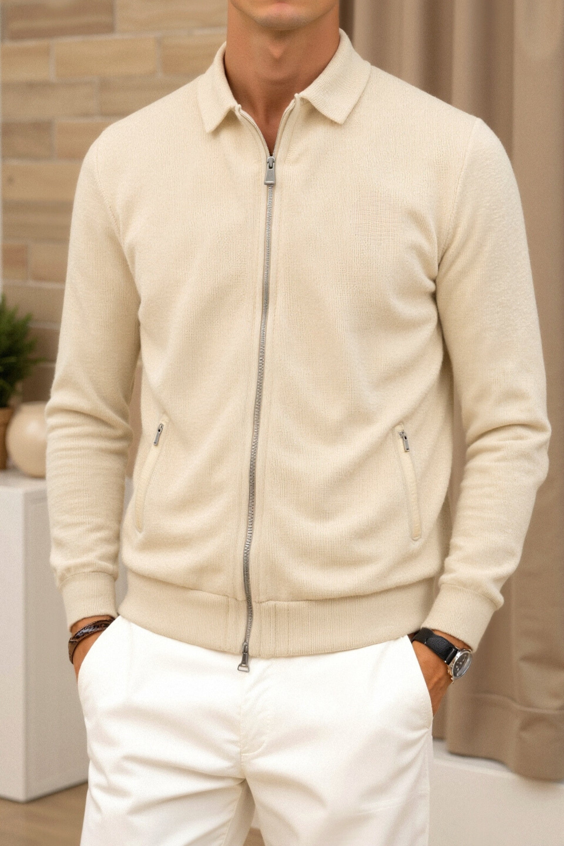 WW | Stilvolle Herrenjacke in Beige