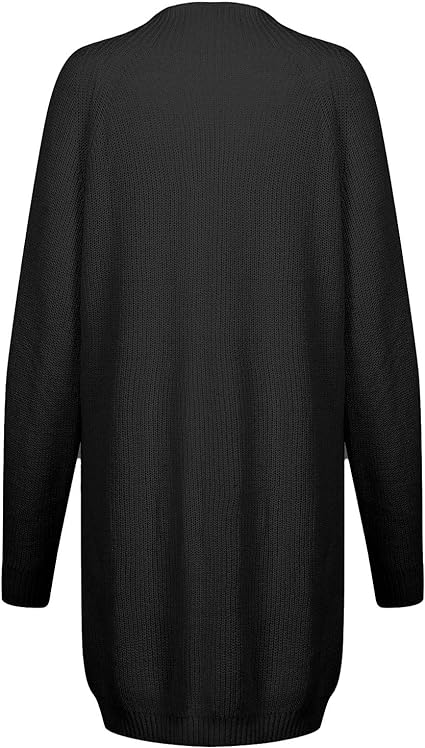 Warmova - Rollkragen-Strickkleid in breiter Passform