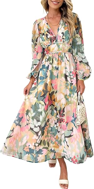 WW | Elegantes Blumen-Maxi für Damen