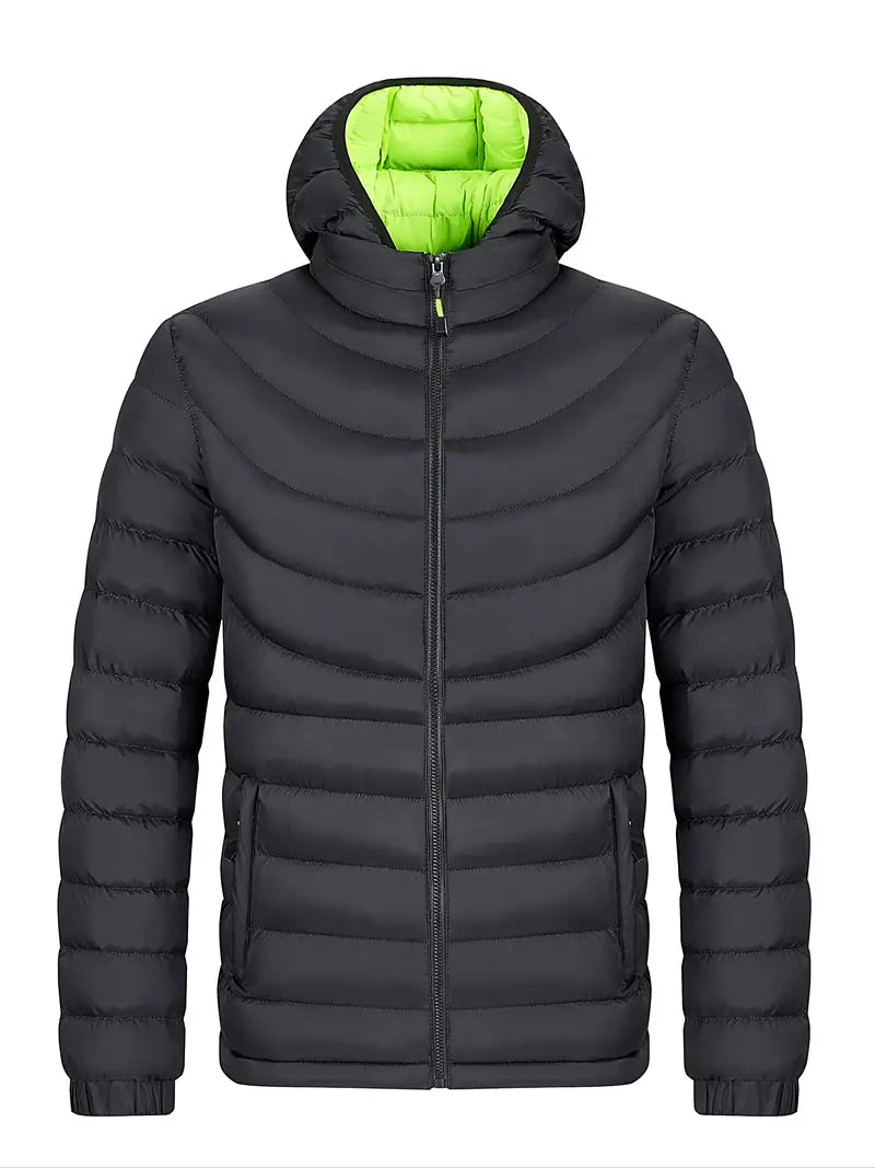 WW | Herrenjacke mit Geradem Kragen Gefüttert für Herbst und Winter