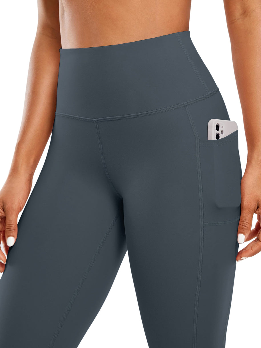 WW | Schnell Trocknende Damen Yogalegging Mit Hohem Bund Und Tasche