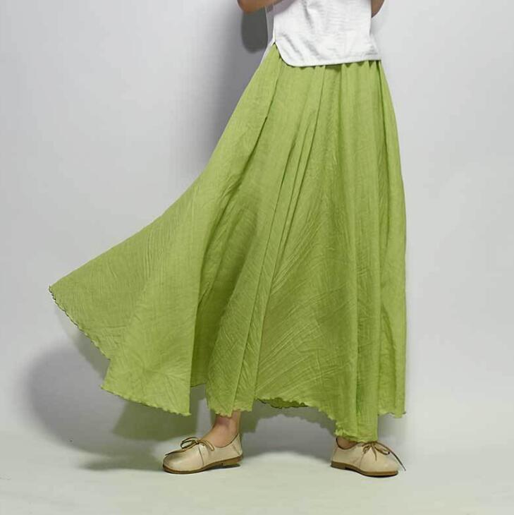 WW | Lässig fallender Boho Maxi Rock für Damen