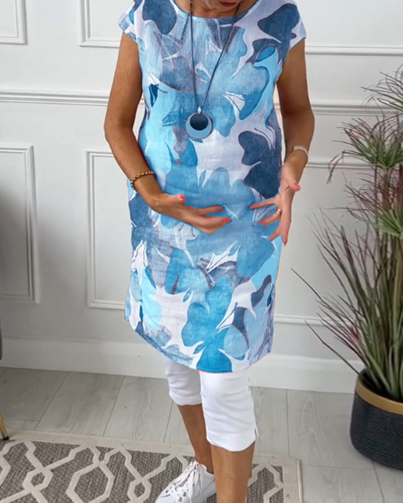 WW | Lässiges Longtop mit Farbenfrohem Blumenprint