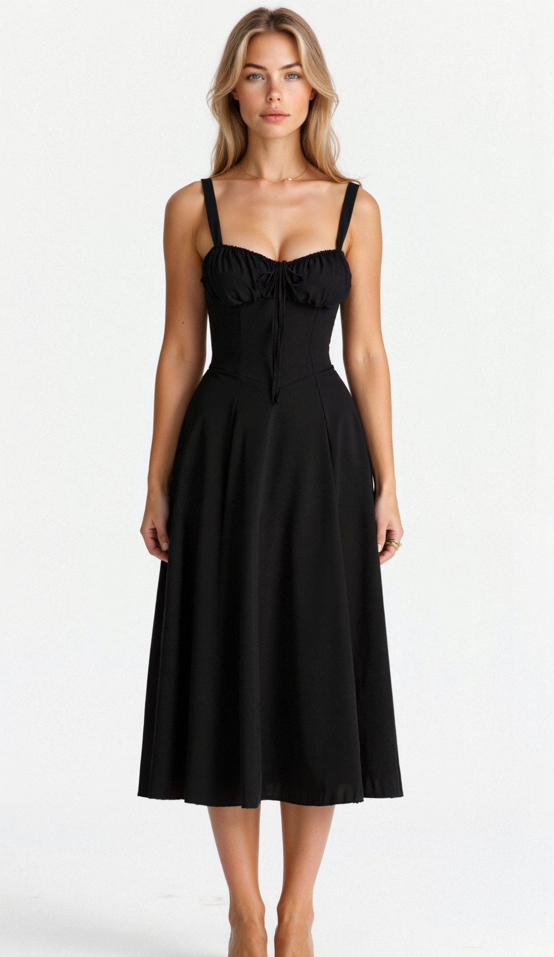 WW | Blumen Kleid für Frauen Midi