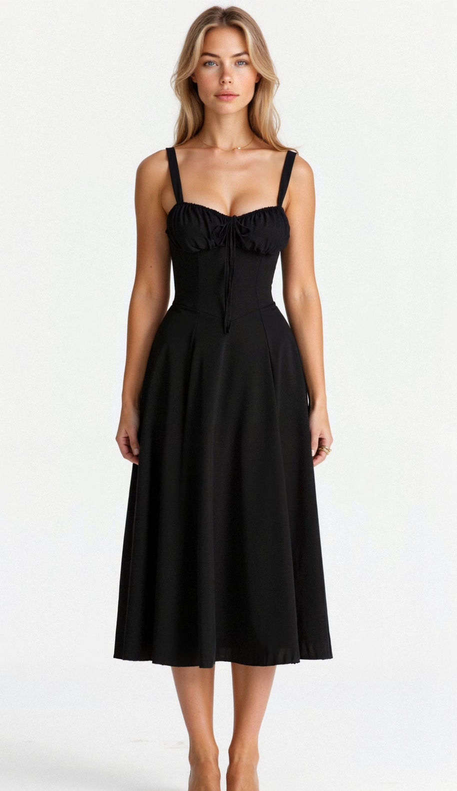WW | Blumen Kleid für Frauen Midi