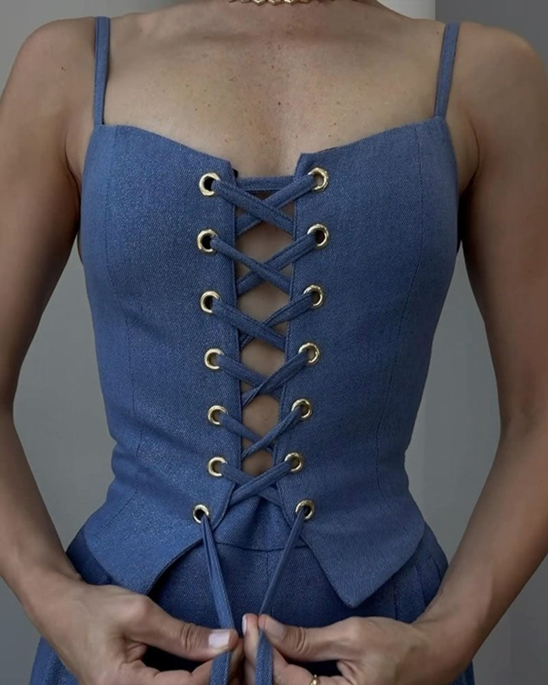 String Top & Hose Zweiteiliges Set