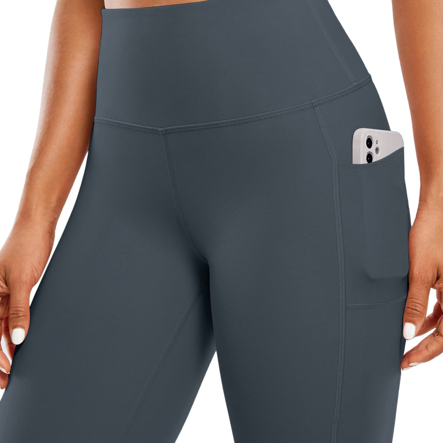 WW | Schnell Trocknende Damen Yogalegging Mit Hohem Bund Und Tasche