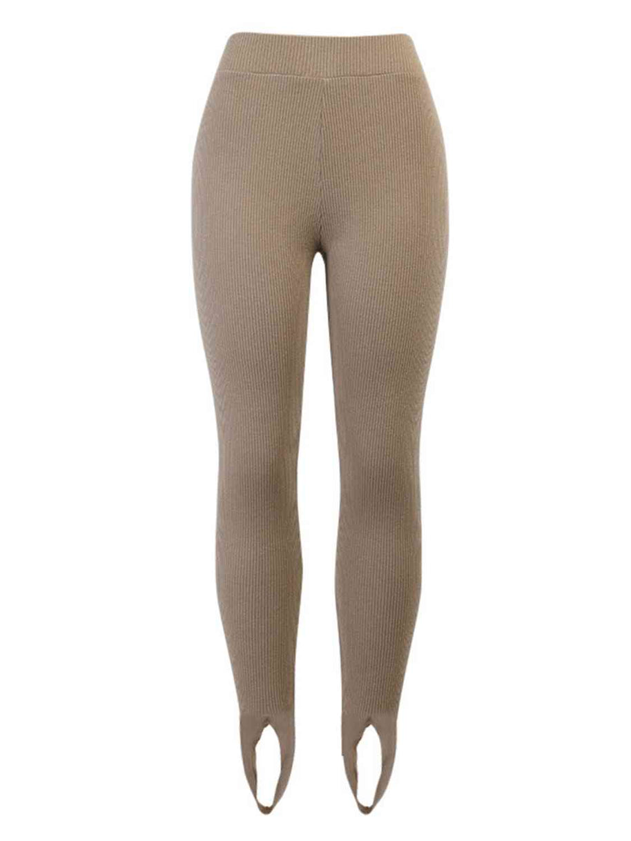 WW | Geripptes Mittel Taillen Leggings