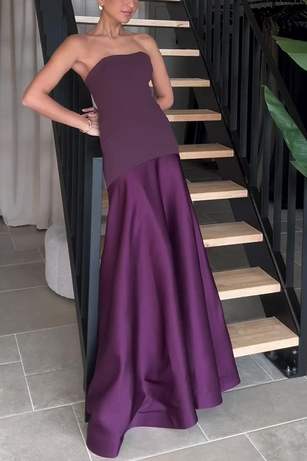 Maxikleid aus Satin