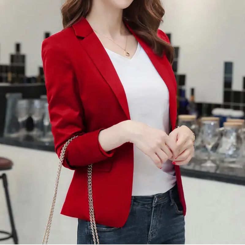 WW | Eleganter Damenblazer mit Langen Ärmeln Ideal für Die Arbeit