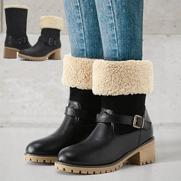 WW | Schicke Herbst Knöchelstiefel mit Schnalle für Frauen