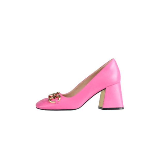 WW Retro Mary Jane Schuhe mit dicken hohen Absätzen und Schnallen