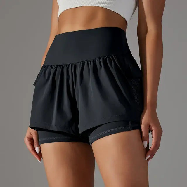 WW | Gym Sport Laufshorts Für Damen Mit Hoher Taille