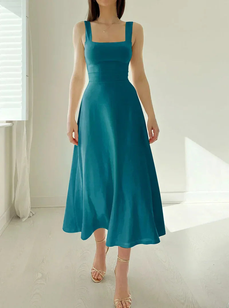 WW | Elegante Rückenfreie Maxi Kleid