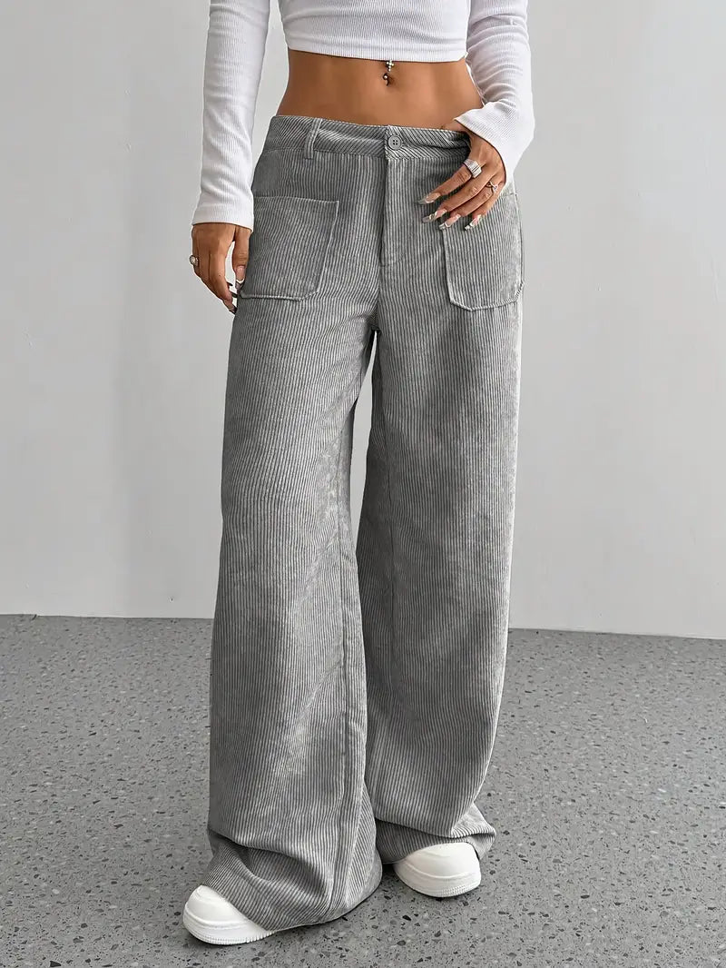 WW | Cordhose Mit Weitem Bein Für Frauen