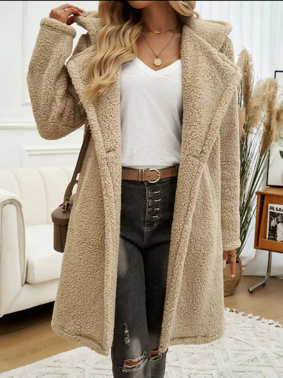 WW | Basic Teddy Jacke mit Kapuze Damen