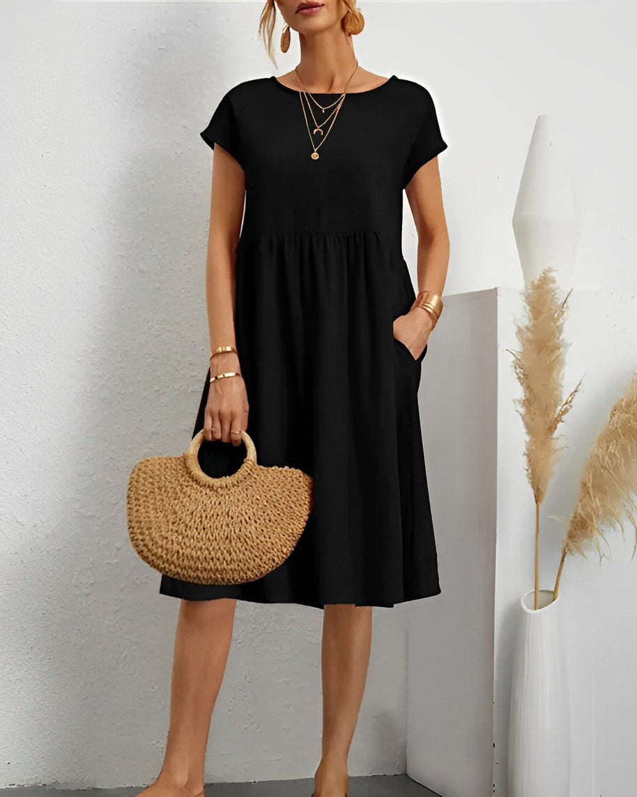 WW | Midi-Kleid mit Seitentaschen