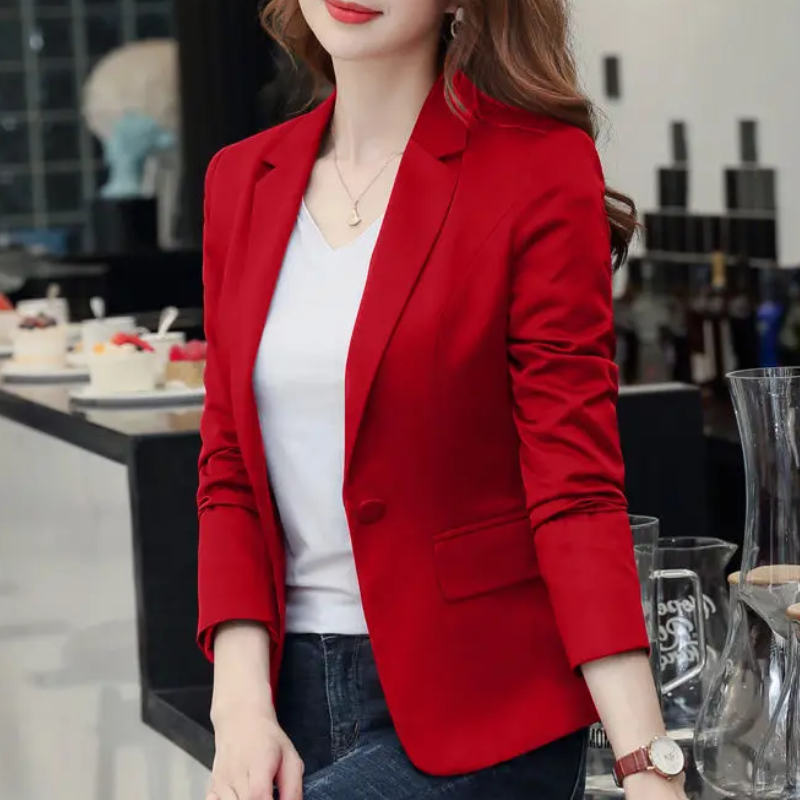 WW | Eleganter Damenblazer mit Langen Ärmeln Ideal für Die Arbeit