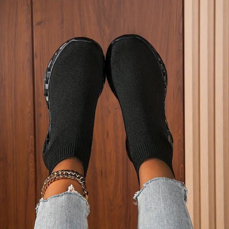 WW | Hohe Sneakers Dehnbare Atmungsaktive Obermaterial Leichtgewicht Stoßdämpfende Sohle Slip-On
