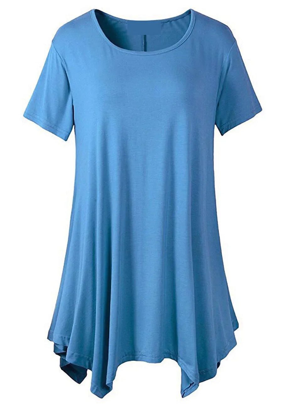 WW | Sommerliches Loose Fit T-shirt Mit Kurzen Ärmeln