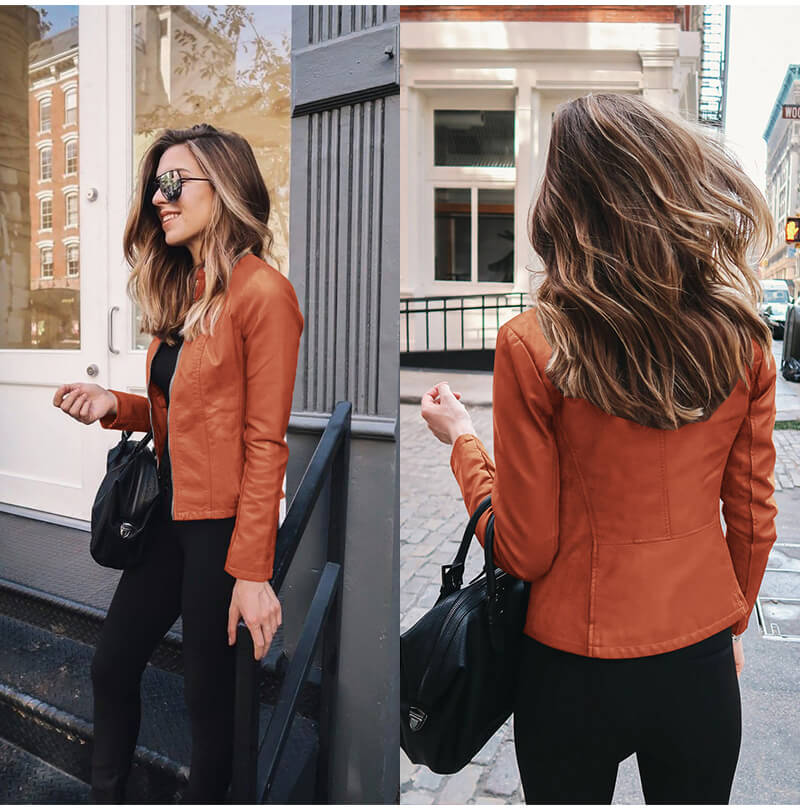WW | Elegante Lederjacke Für Damen.