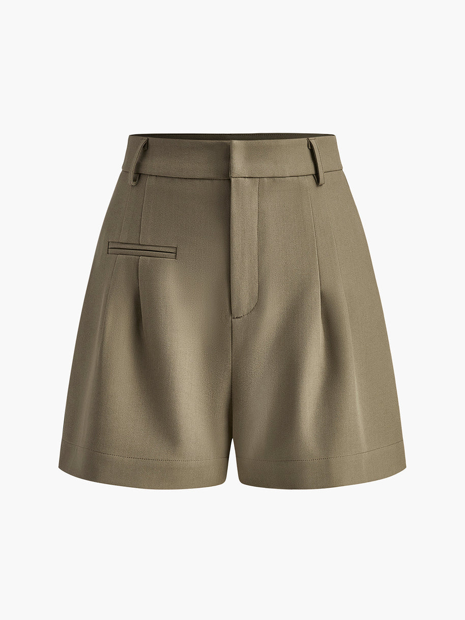 WW | Semi Transparent Mittlere Taille Kurze Hosen Ohne Gürtel