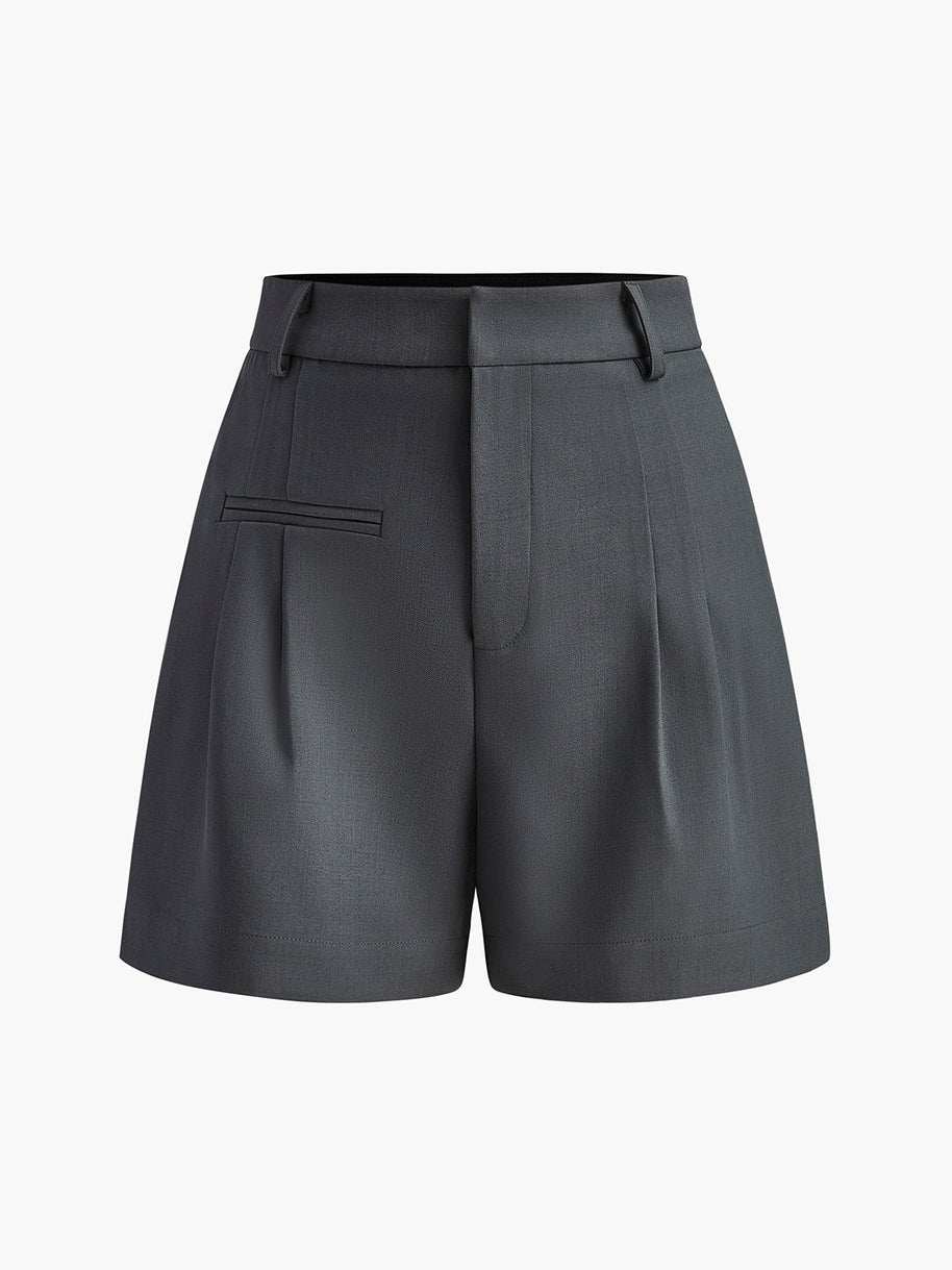 WW | Semi Transparent Mittlere Taille Kurze Hosen Ohne Gürtel