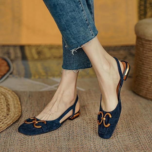 WW | Schuhe Frauen flach offener Rücken Sommerschuhe