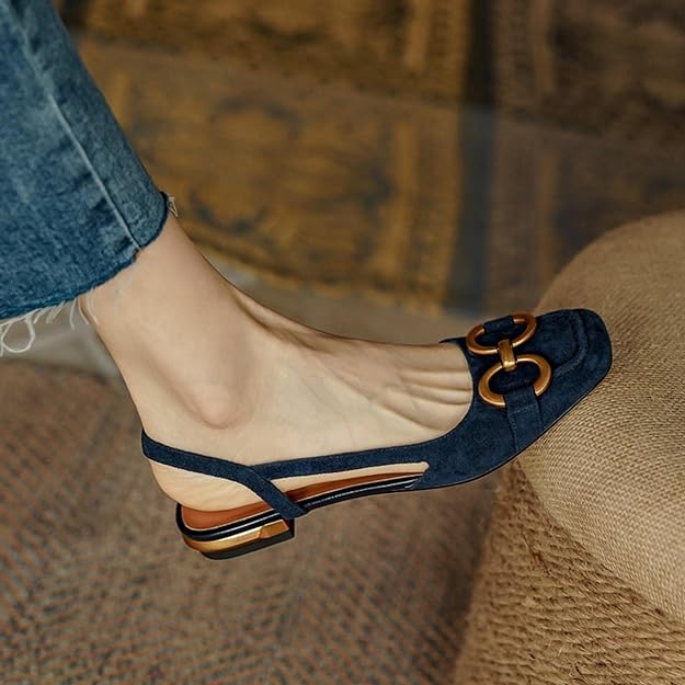 WW | Schuhe Frauen flach offener Rücken Sommerschuhe