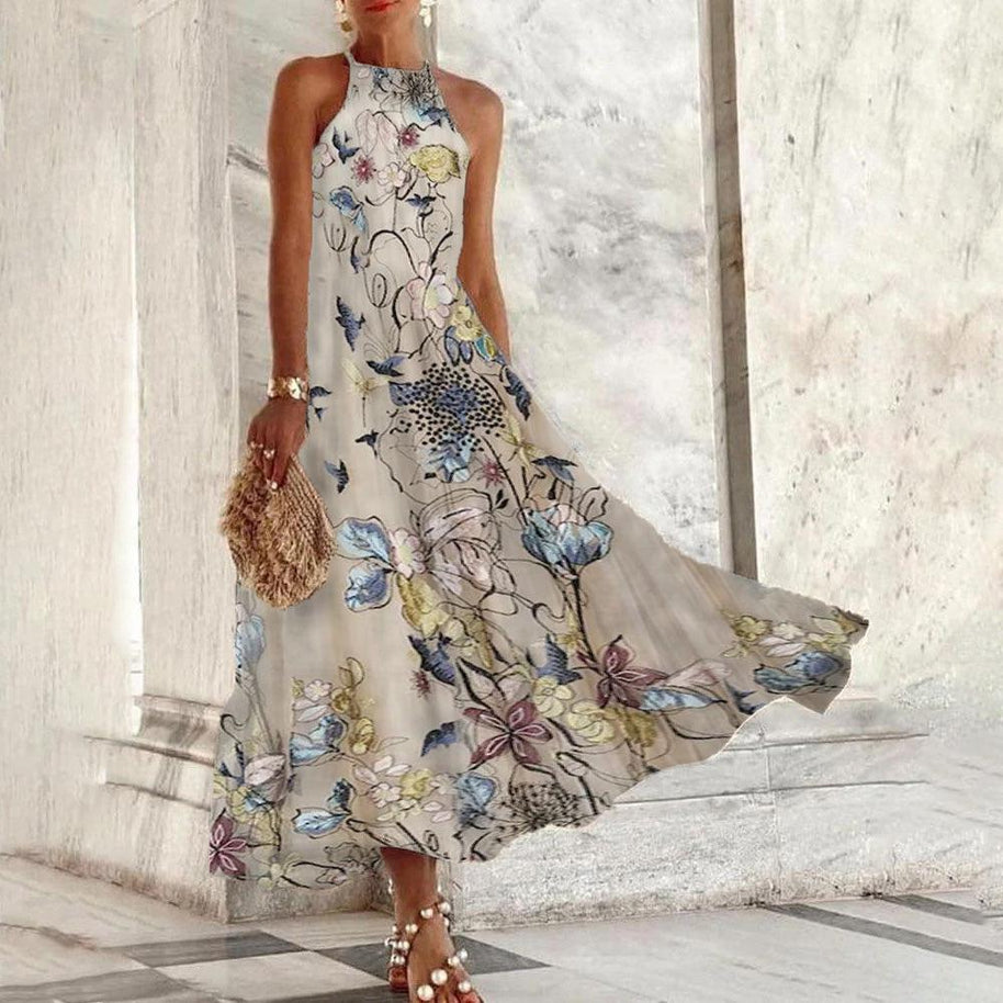 WW | Ärmelloses Maxikleid mit Halter