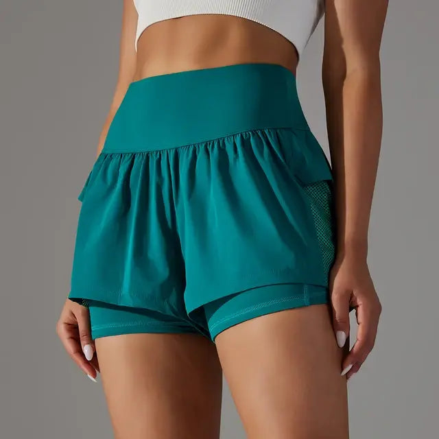 WW | Gym Sport Laufshorts Für Damen Mit Hoher Taille