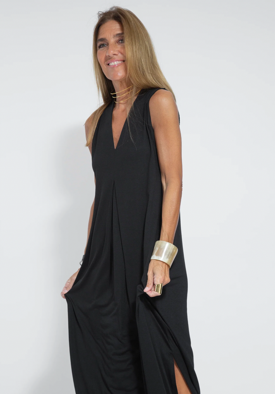 WW | Set mit Langem, Schlank Machendem Kleid und Weste