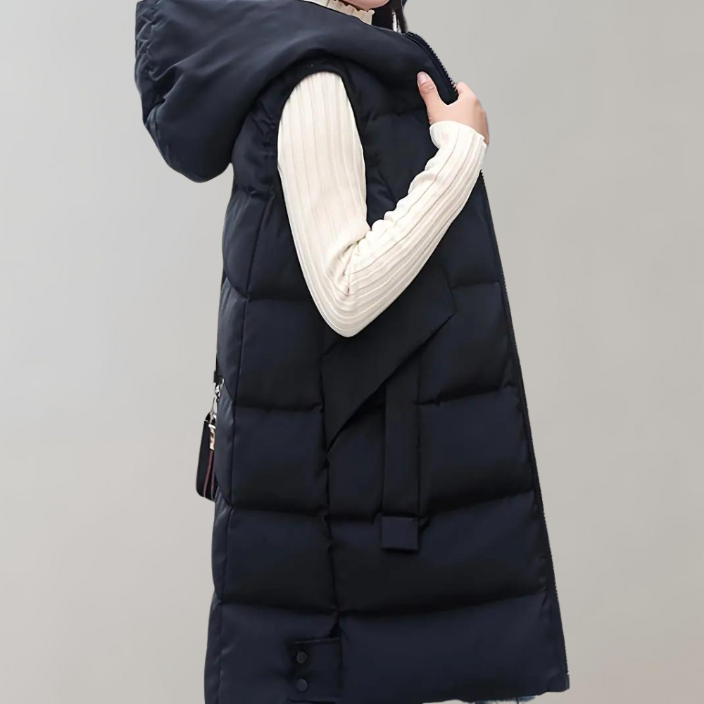 Felicie lange Winterjacke mit Kapuze