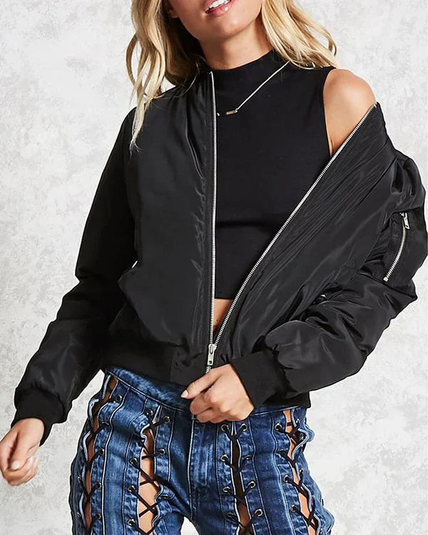 WW - Stilvolle Klassische Bomberjacke Mit Taschen - Perfekt Für Jede Gelegenheit