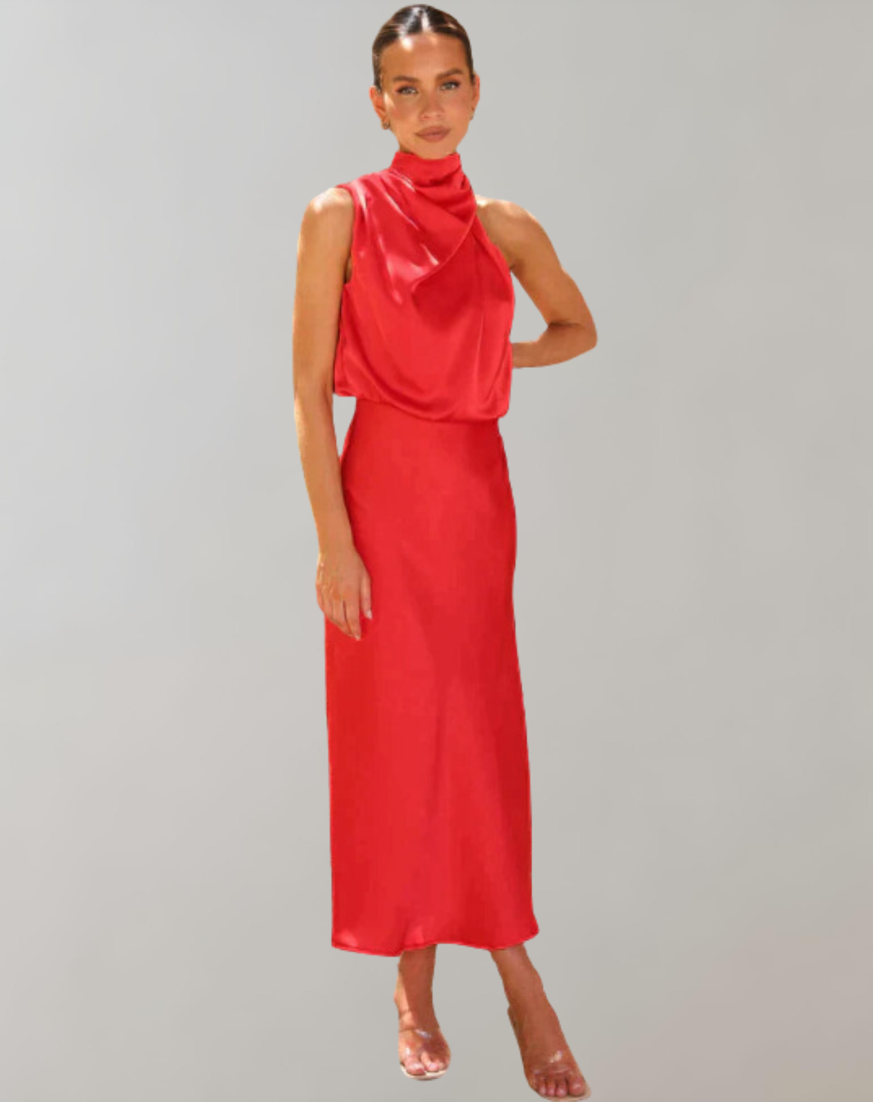 WW - Glänzendes Maxileid | Elegantes Abendkleid | Schick