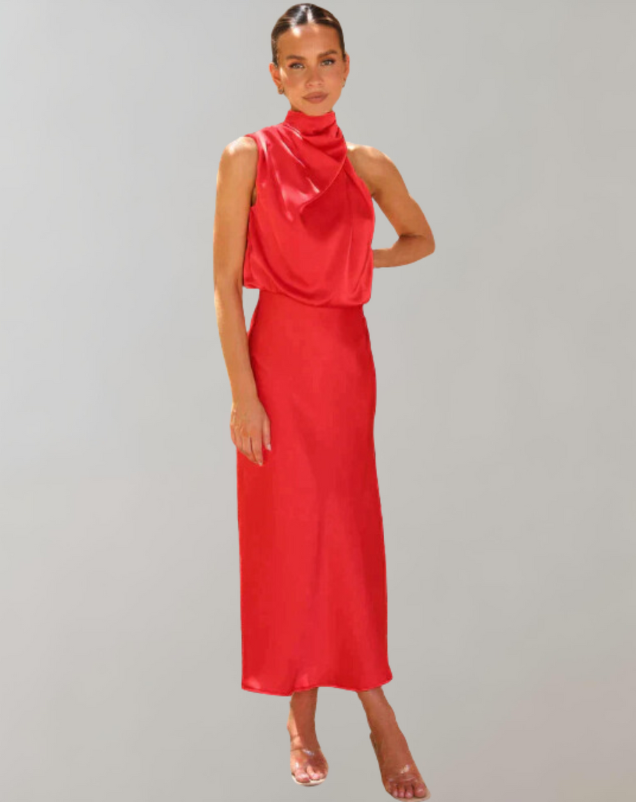 WW - Glänzendes Maxileid | Elegantes Abendkleid | Schick