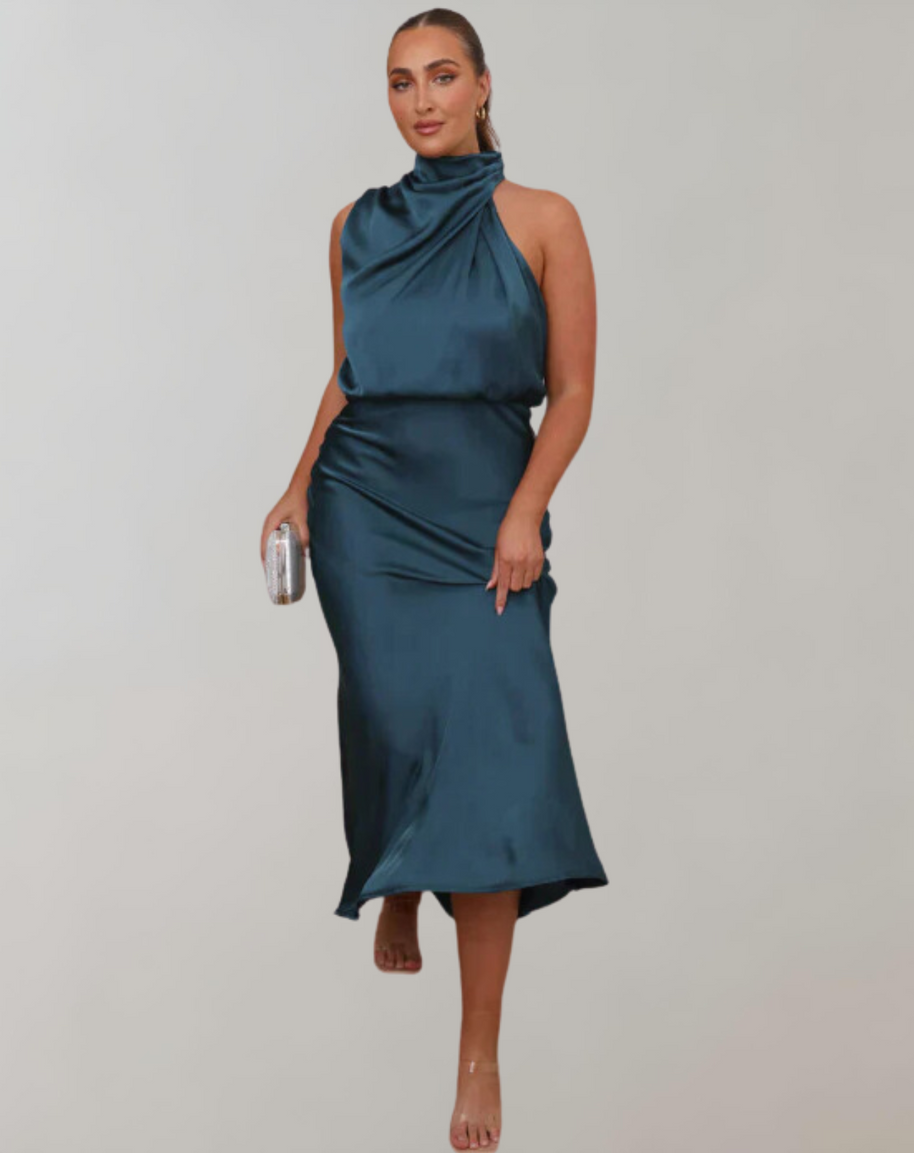 WW - Glänzendes Maxileid | Elegantes Abendkleid | Schick