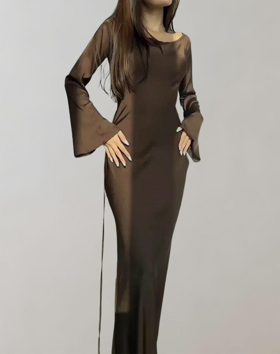 WW - Abendkleid für Damen | Anspruchsvolles Abendkleid | Glänzendes sexy Kleid