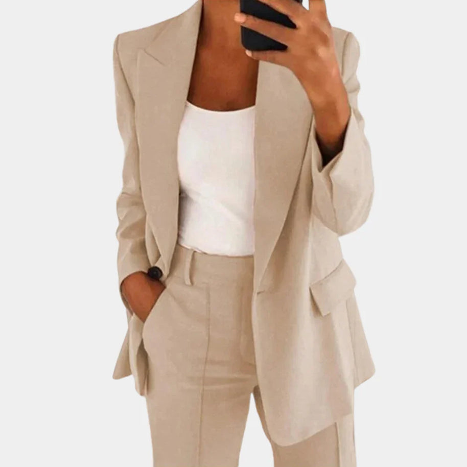 WW | Zweiteiliges Blazer Und Hosen Satz Für Damen