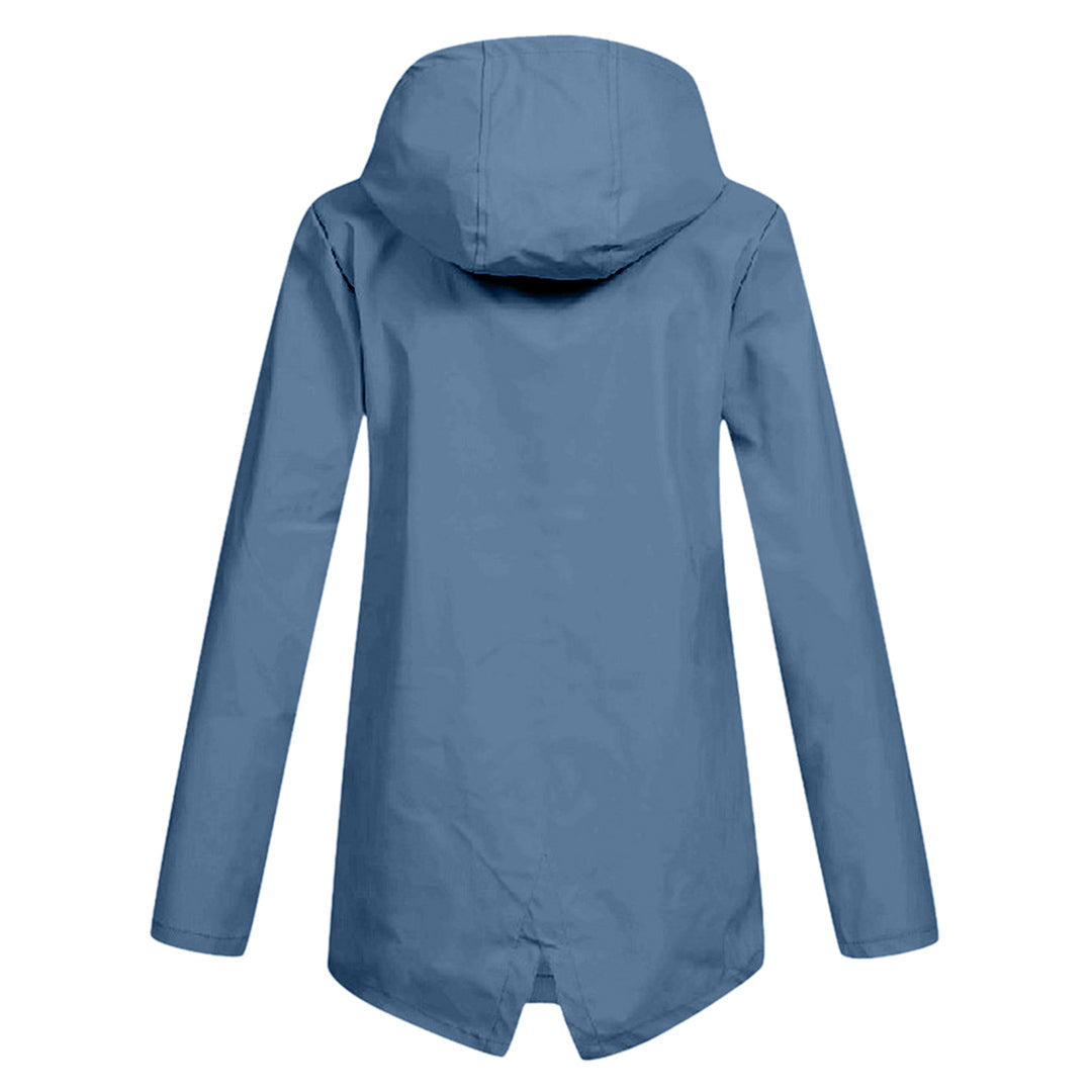 WW | Übergangsjacke Damen mit Reißverschluss und Kapuze wasserfest