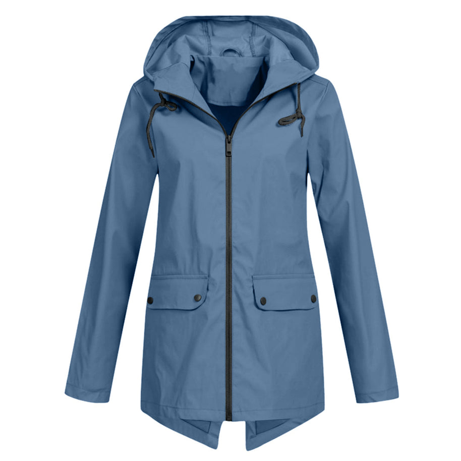 WW | Übergangsjacke Damen mit Reißverschluss und Kapuze wasserfest