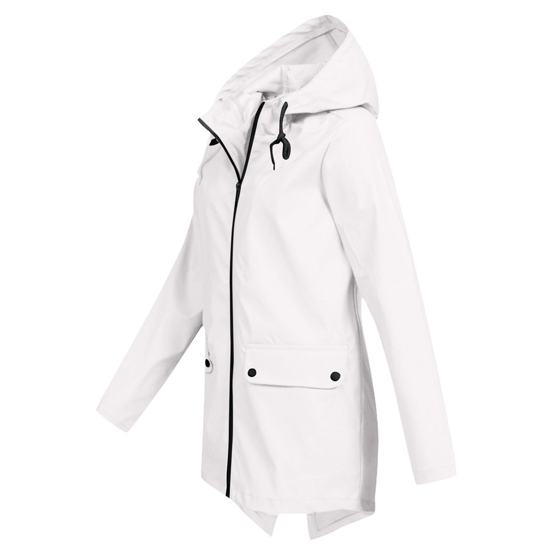 WW | Übergangsjacke Damen mit Reißverschluss und Kapuze wasserfest