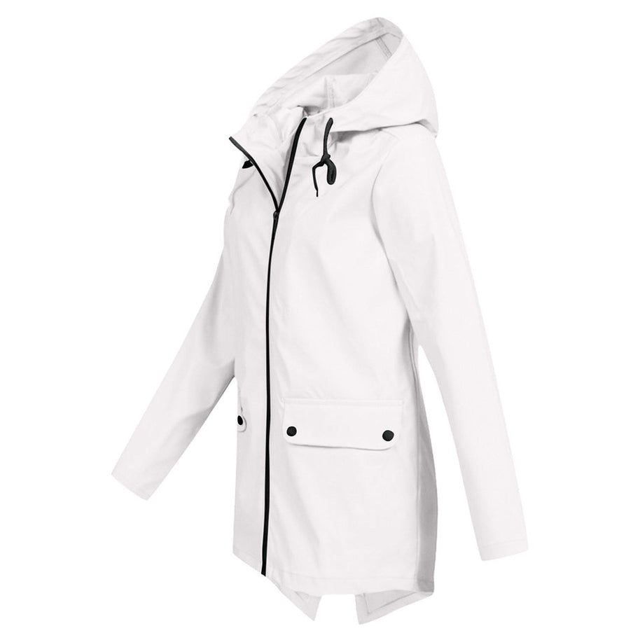 WW | Übergangsjacke Damen mit Reißverschluss und Kapuze wasserfest