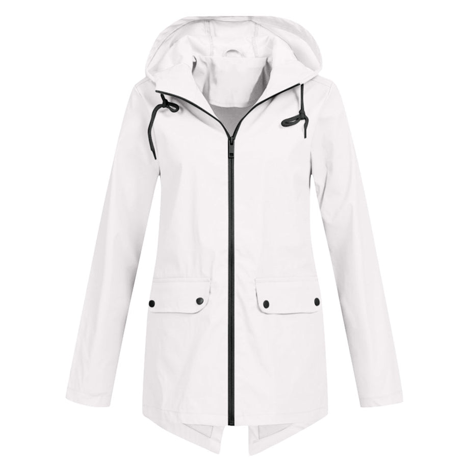 WW | Übergangsjacke Damen mit Reißverschluss und Kapuze wasserfest
