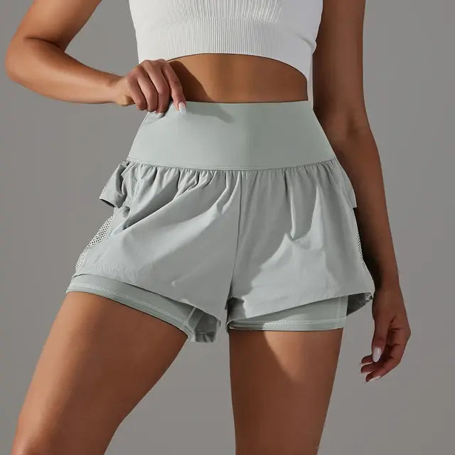 WW | Gym Sport Laufshorts Für Damen Mit Hoher Taille