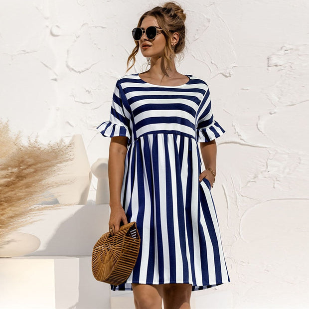 WW | Gestreiftes Kleid für Damen