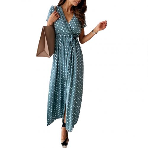 WW - Langes gepunktetes Kleid